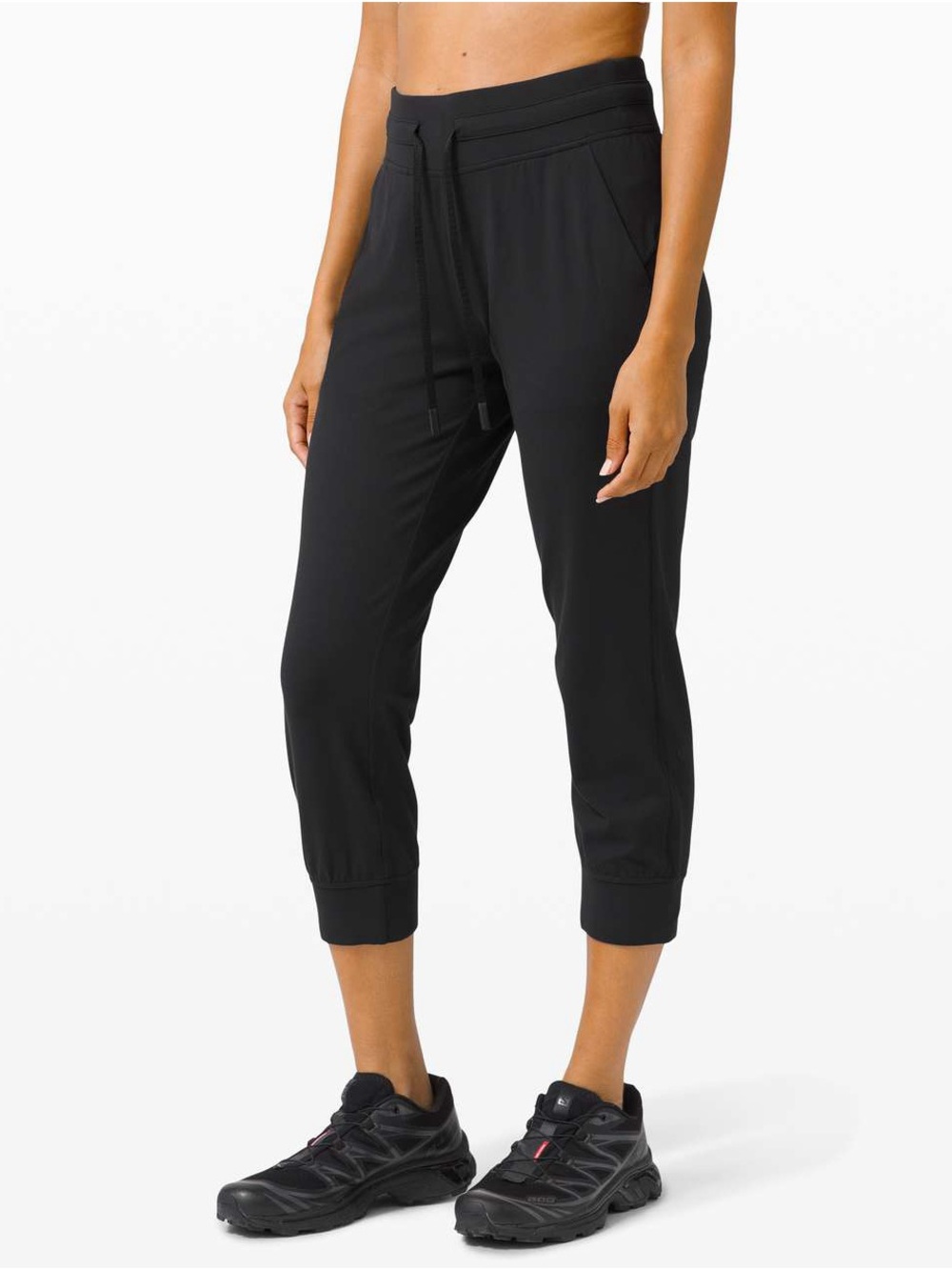 EUC Lululemon Ready to Rulu Jogger Crop *Black Sz 6